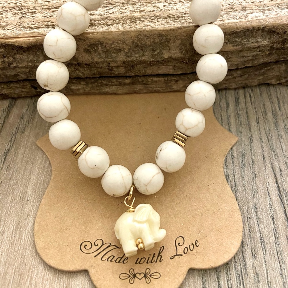 COPY - White elephant bracelet